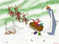 download grote Kerstmis schans desktop achtergrond (153 KB)